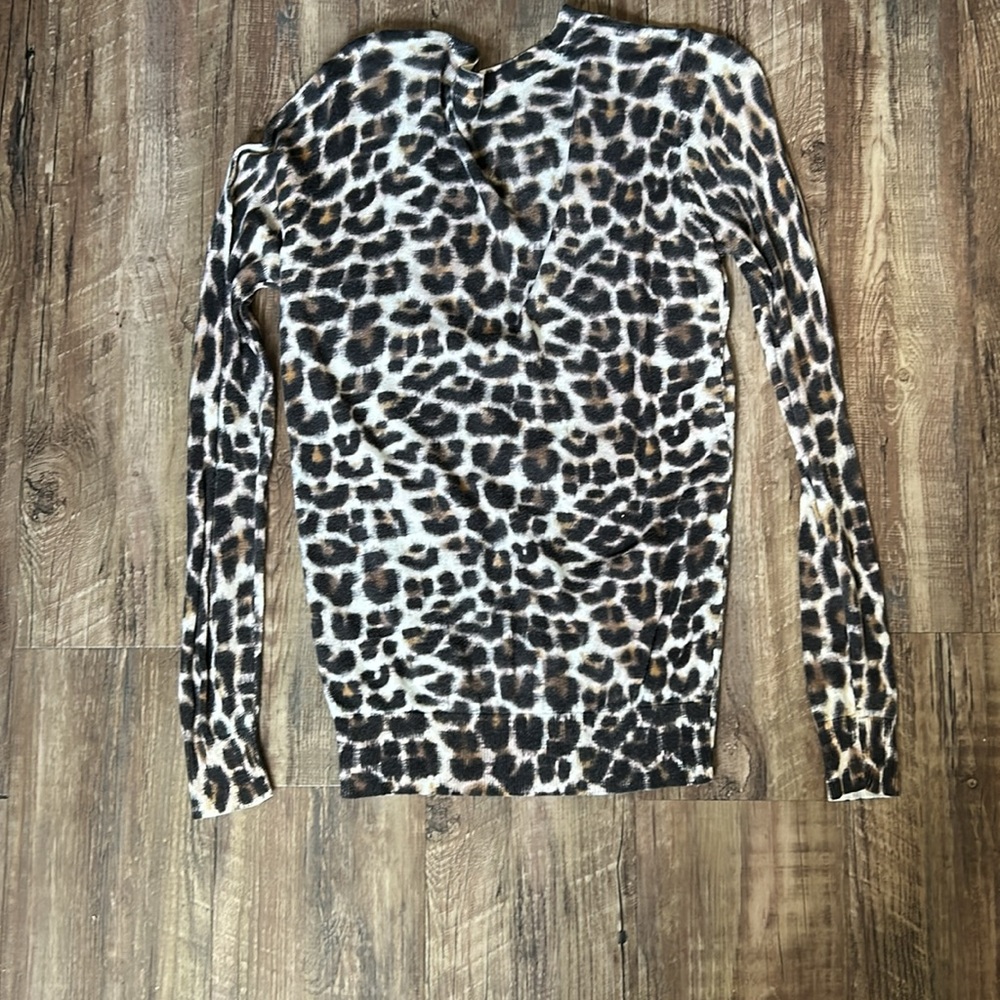 Ann Taylor Printed Fitted Long Sleeve Button Down Shirt - Picture 2 of 5